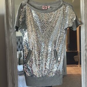Juicy Couture Sequined Tunic Top